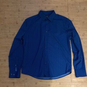 UNTUCKit Men's Navy Casual Button Down Shirt